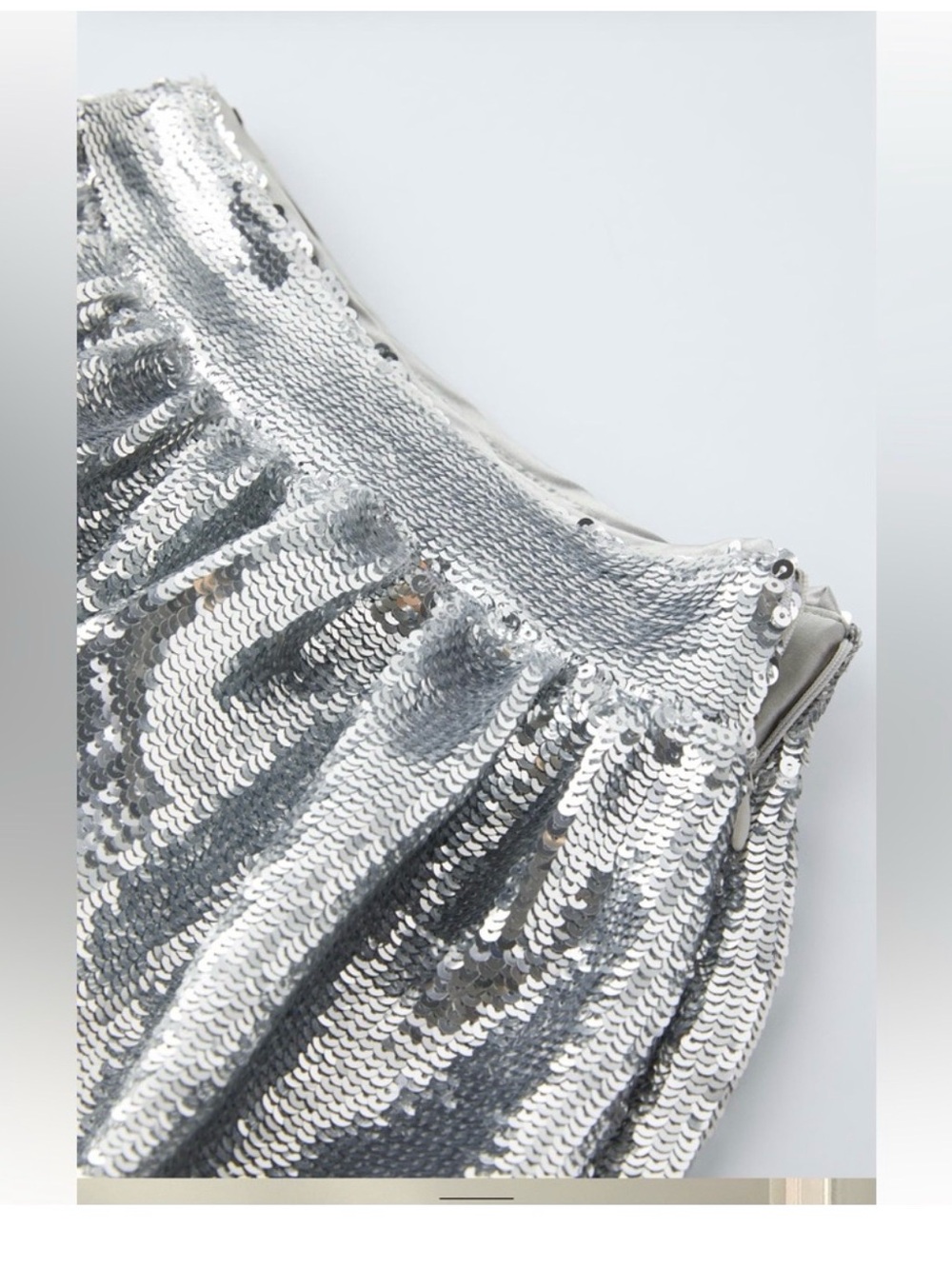 Zara Silver Sequin Girls' Skirt